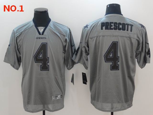 Men's Dallas Cowboys #4 Dak Prescott Jerseys NO.1;